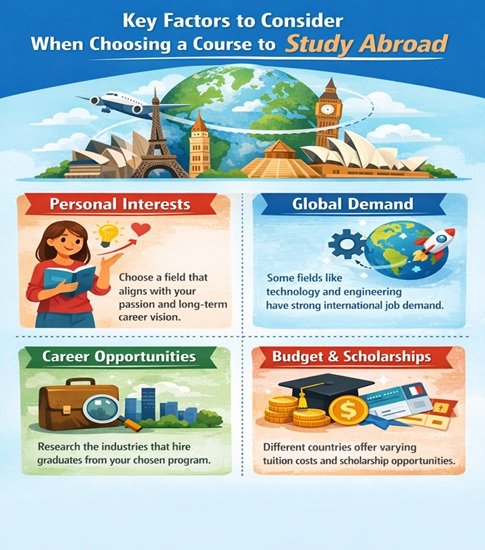 choosing a course to study abroad